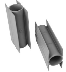 Stabilizacní držák průběžný PVC, 200/Ø 38mm, šedý