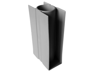 Stabilizacní držák průběžný PVC, 300/Ø 48mm, šedý