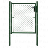 Branka IDEAL jednokřídlá 1085x950,Zn+PVC, zelená