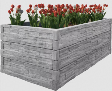 Šedý - vzor štípaný kámen